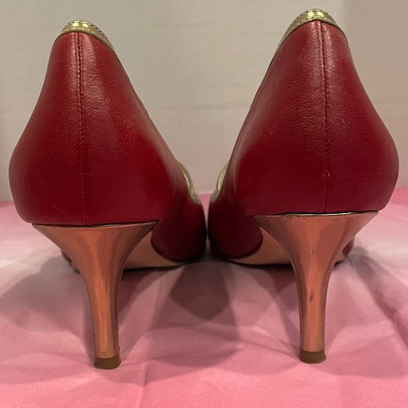Cole Haan Size 9 Red Heels - Picture 8 of 11